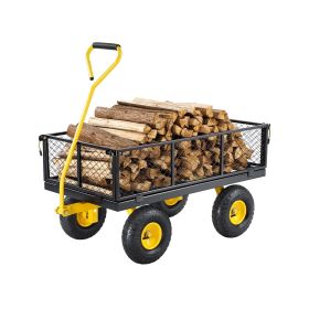 VEVOR 900 Lbs Heavy Duty Steel Garden Cart, Garden Wagon Cart on Wheels