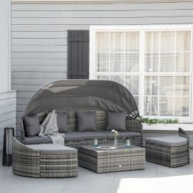 Convertible Daybed Sectional (Option: Grey-760x340x760 mm)